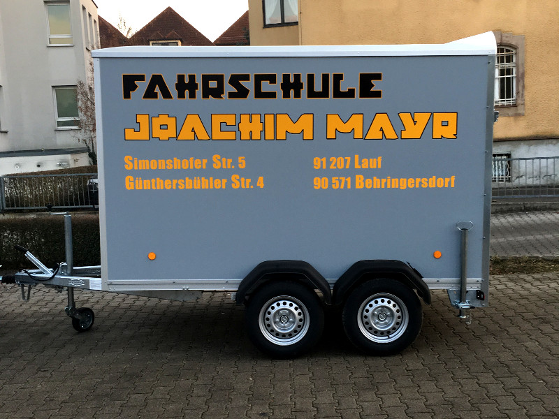 Anhänger BE Ausbildung Fahrschule Joachim Mayr